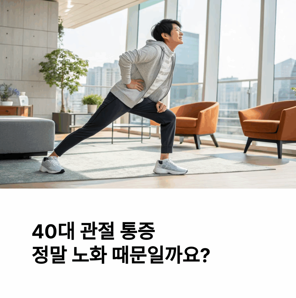 40대 관절 통증 생활에서 체크리스트